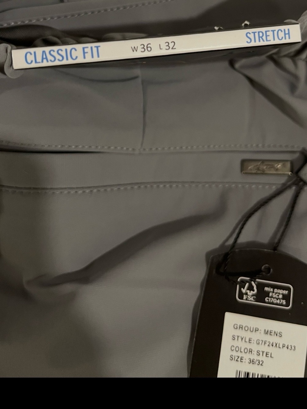 Greg Norman Collection PULL-ON TRAVEL PANT Steel Color 36x32 - Picture 9 of 9
